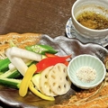料理メニュー写真 朝倉野菜のバーニャカウダ