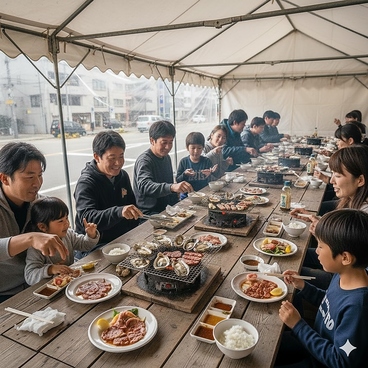 旦過まちなかBBQの雰囲気1