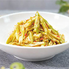 青唐辛子と漬け筍の和え