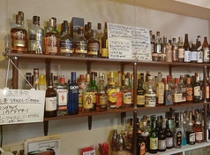 飲み放題でもカクテルなど豊富にご用意。カウンターでまったりマスターと話しながら飲む飲む飲むのもあり。