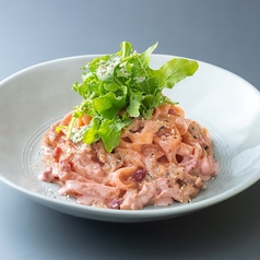 春ピンクカルボナーラフィットチーネ（生パスタ）