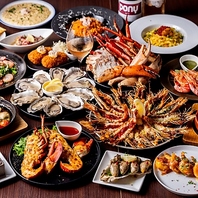 甲殻類をさまざまな調理法で堪能できる！
