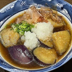 自家製牛すじ肉豆腐／茄子の揚げ出し