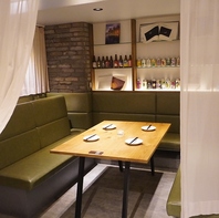 半個室席あり◯ゆったりとした空間で素敵なひと時を