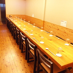 最大１５名様のテーブルです