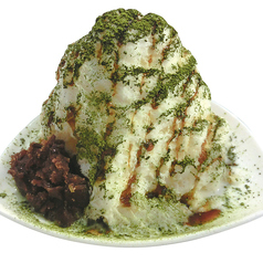 ふわふわ雪のような「チャーミースノーアイスクリーム」・ミルク抹茶あずき