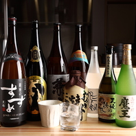 料理に寄り添う、豊富で魅力的なお酒のセレクション♪