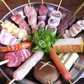 料理メニュー写真&nbsp;串10本+麺・ネギ