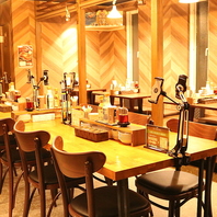 清潔感溢れる店内