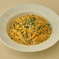 釜揚げしらすのからすみバタースパゲッティ