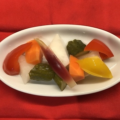 自家製彩り野菜のピクルス