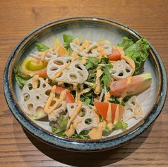 ザクザク蓮根の明太マヨサラダ