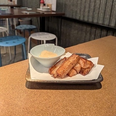 珍味！酒盗マヨネーズの山芋フライ