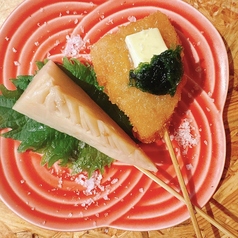 たけのこ串カツ　生海苔バター（２本）