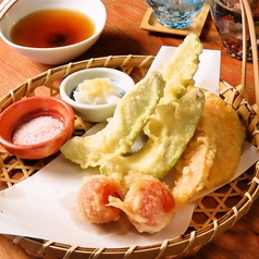 大人気!季節の天ぷら。