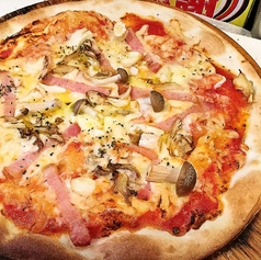 きのことベーコンのPIZZA