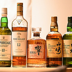 希少なウイスキーを取り揃えております。