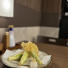 皮付きヤングコーン(蒸し焼き/天ぷら)