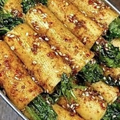 香菜の豆腐皮焼き