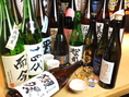 日本酒は秋田、福井、福島など…常時12～14種おいております。おすすめは而今。