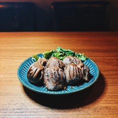 砂ずりのスパイス炒め