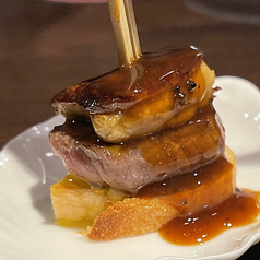 牛肉とフォアグラの一口ロッシーニ