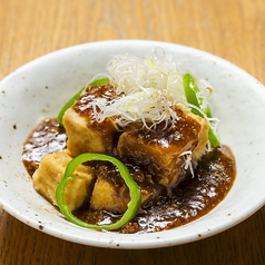 揚げ出し豆富　和風麻婆あん