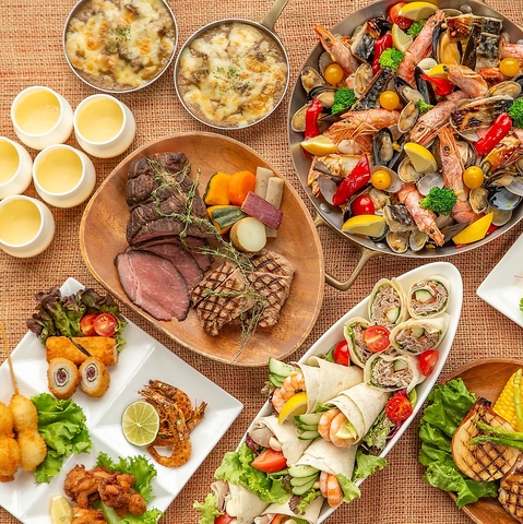 【2025年も開催】≪夜景＆ライブキッチン≫ホテルシェフの絶品料理食べ飲み放題