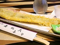 大きい穴子の天ぷらは圧巻！