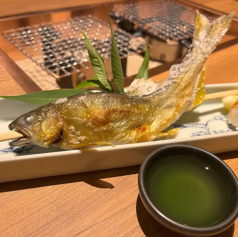 鮮度が自慢の囲炉裏焼が楽しめる
