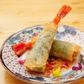 料理メニュー写真 プリプリ海老春巻き