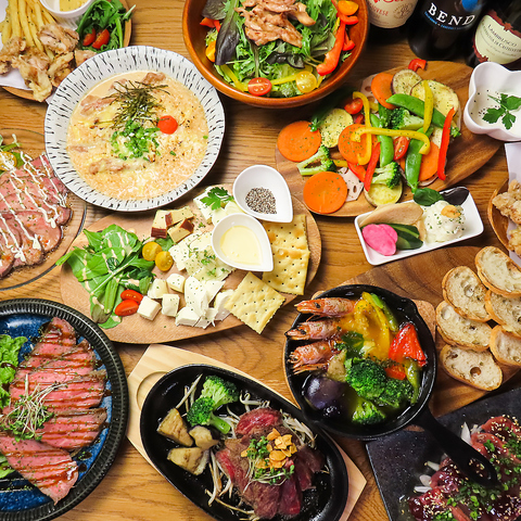 食べ応えのあるお肉料理が絶品！女子会、誕生日、大人数の宴会まで幅広くご利用可能◎