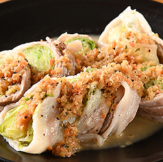 豚バラレタス蒸し