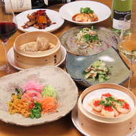 コースに飲み放題を追加可。ワインペアリングもあります