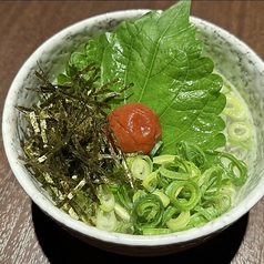 和楽園のお茶漬け（梅・塩昆布）