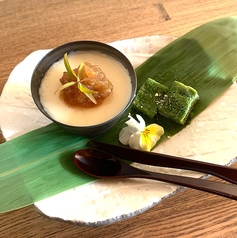 豆酪ケーキセット　お飲物付