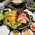料理メニュー写真&nbsp;サムギョプサル＆豚カルビセット