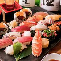 【旬を逃さない】季節に応じた全国の厳選ネタをご提供◎