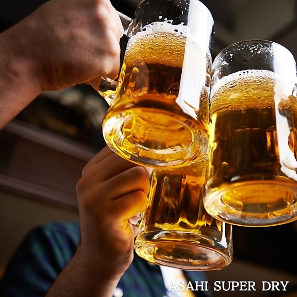 冷えたビールと共に楽しむ料理は、食欲をそそること間違いなし！心リラックスした時間を過ごせます◎