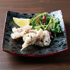 蕎麦屋のいか下足天