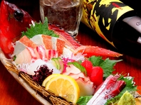 新鮮な鮮魚を堪能できる贅沢な一皿