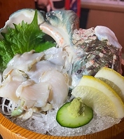 夜光貝お刺身（コリコリした食感と磯の香りが最高）