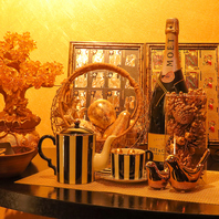 店内を彩るおしゃれなインテリアの数々