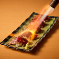 料理メニュー写真&nbsp;黒毛和牛フィレ肉の炙り肉寿司(5貫)