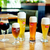 自慢のクラフトビールとオリジナルドイツ料理で乾杯♪