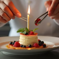 無料サプライズ！メッセージ付きデザートプレート♪