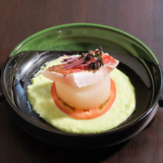 白身魚の枝豆餡