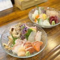 鮮魚店の強みを生かした豪快刺し盛り
