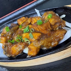 カキのオイスターソース鉄板焼き