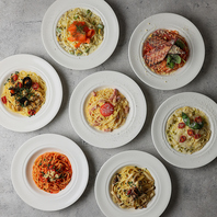 【淡路製麺の生パスタ】シェフ特製のソースもこだわり